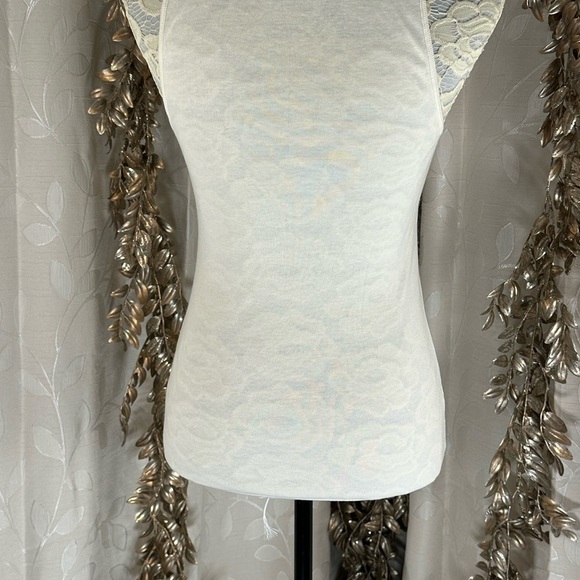 APT. 9 Women’s Small White Sequin Tank Top - Glam Chic Style Floral Festival - Picture 4 of 8